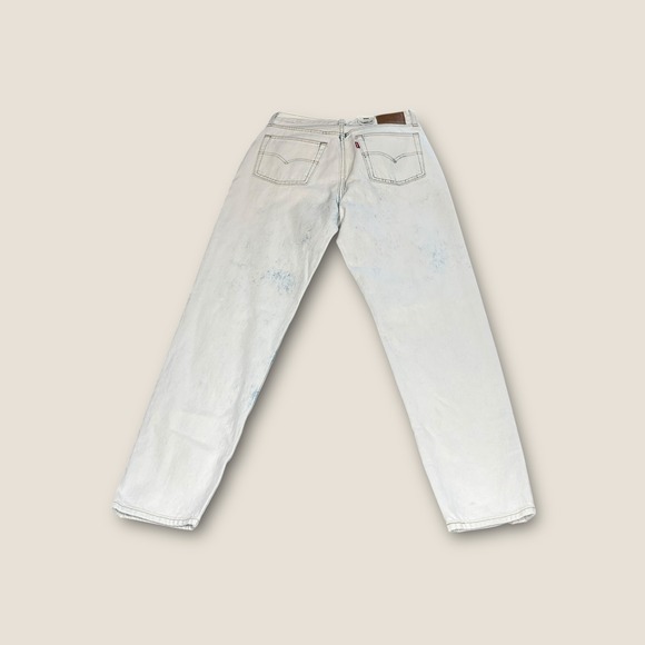 NWT Levis 501 Premium 81 High Rise Loose Tapered Leg Acid Wash Jean Womens 28x31 - Picture 2 of 13